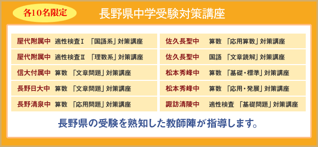 特別対策講座