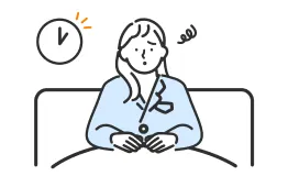 朝が苦手で生活リズムが不安定のイメージ