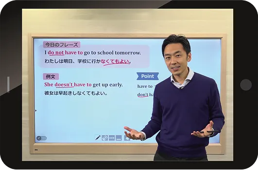 オンライン映像授業のイメージ