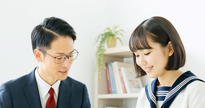 生徒に寄り添って学習を教える講師
